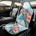 thumbnail image 5 of Yuyamidu Sea Turtle Car Cover Set 2 PCS Pink Hibiscus Car Bucket Seat Decoration Waterproof Automotive Interior Protection for Women Men, 5 of 6