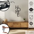 thumbnail image 2 of Violaura Home Sign Metal Wall Art - Easy to Install Hanging Perfect for Home, Living Room Decor (60.0" x 24.0"), 2 of 8