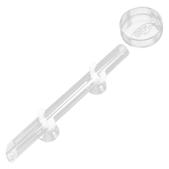 GOOHOCHY Aquarium Tube Feeder Plastic Crystal Red Shrimp Aquarium Maintenance 1 Set