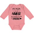 thumbnail image 3 of Inktastic My Mom is a Nurse and a Hero Boys or Girls Long Sleeve Baby Bodysuit, 3 of 5