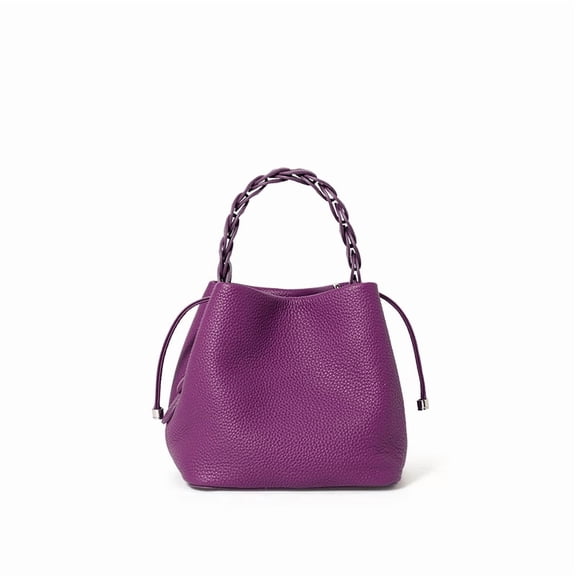 New head layer cowhide bucket bag genuine leather commuter ride single shoulder crossbody handbag