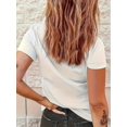 thumbnail image 2 of Women's Cute Dachshund Heart Graphic Tee - Casual Round Neck Short Sleeve T-Shirt, Machine WashableFCamisetas para mujer, lindas camisetas con estampado gráfico, de manga corta, estilo casual, para ve, 2 of 7
