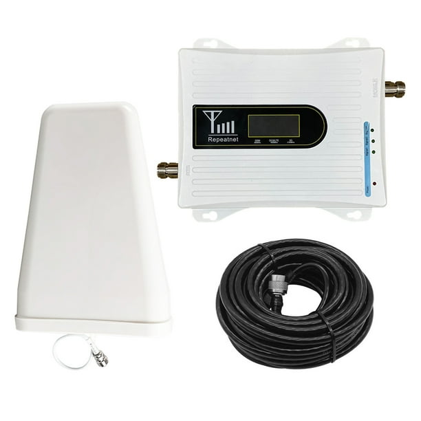 20A-GDW 2G 3G 4G Triple Band Cell Phone Signal Booster 900/1800/2100MHz  Mobile Cellular Signal Repeater Antenna Set - Walmart.com - Walmart.com