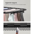 thumbnail image 4 of SONGMICS Tendedero, Plegable de 2 Niveles, Alas Ajustables en Altura, con Clips para Calcetines, 33 Barras para Secar la Ropa, Negro, 4 of 5