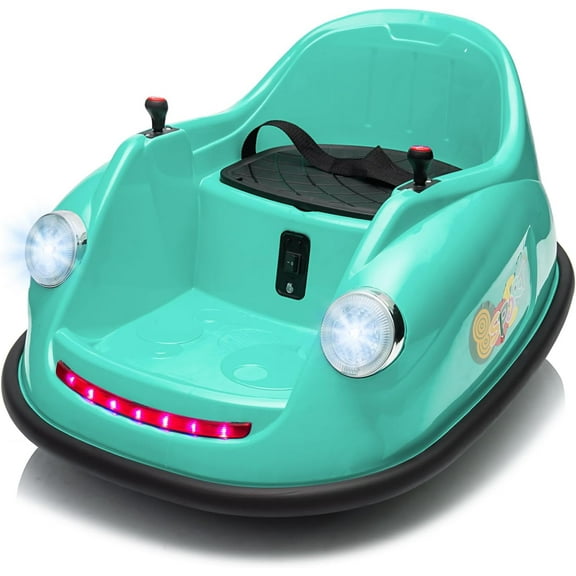 Trilenars 12V Bumper Car in Green with Parent Remote,Green