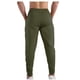 thumbnail image 4 of Pantalones largos de moda para hombre, casuales, de color sólido, con bolsillos y cintura elástica, pantalones cargo casuales para hombre., 4 of 5