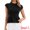 Black, variant on DARING DIVA Women's Peplum Tops Cap Sleeve Crew Neck Business Work Blouse Tops XS Navy Blue