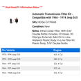 thumbnail image 2 of Automatic Transmission Filter Kit - Compatible with 1966 - 1974 Jeep DJ5 1967 1968 1969 1970 1971 1972 1973, 2 of 2