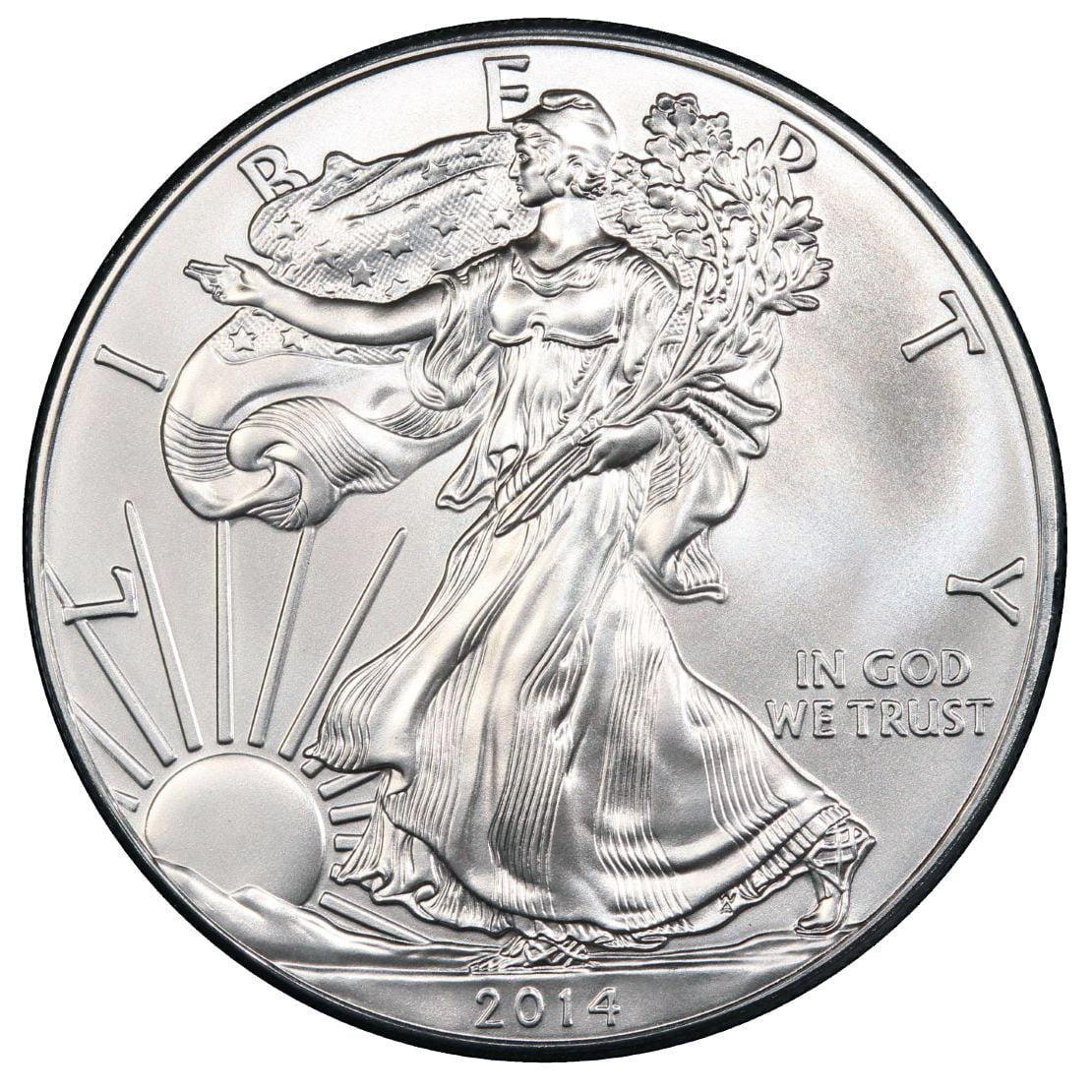 2013 US Mint $1 American Silver Eagle 1 oz Silver Coin Direct From Mint Tube 