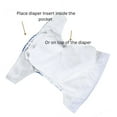 thumbnail image 3 of 20 KaWaii Baby One Size Printed Snap Pocket Cloth Diaper-Shells, Leakproof Reusable Newborn to Toddler - Spring Sunshine, 3 of 7