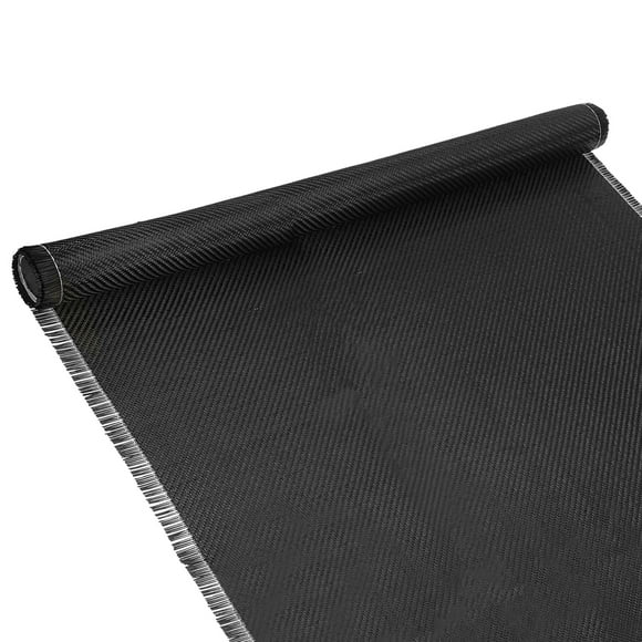 Carbon Fiber Fabric, Carbon Fiber Cloth Sheet Roll Twill Weave for Wall Reinforcement Basement Car Boat Repair DIY 4.3ft x 35" Black 2