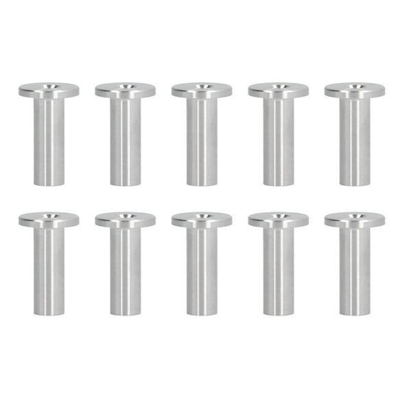 10Pcs Stainless Steel Protector Sleeves,Cable Railing Protector Sleeves For Wire Rope Deck Cable Railing Kits