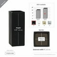 thumbnail image 2 of WGV Ceramic Block Vase Bulk, 5" W x 14" H, (Multiple Size/Color Choices) Matte Tall Square Flower Planter Pot, Accents Home Office Tabletop Decor, Ideal Gifts Black 6 Pieces (CSB0514BK), 2 of 8