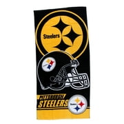 Luxurious - Licensed Football Team Pittsburgh Sports - 100% Cotton Velour Beach Towel  Soft, Absorbent, and Stylish!
