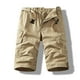 thumbnail image 2 of Multi Bolsillo Cargo Pantalones para Hombres Estiramiento Casual Cordón Clásico Pantalones Cortos de Verano con Bolsillos Múltiples, Pantalones Cortos de Cintura Elástica, 2 of 4