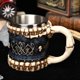 thumbnail image 2 of Taza de cerámica con diseño 3D de esqueleto de calavera y hueso, 450 ml, 2 of 2