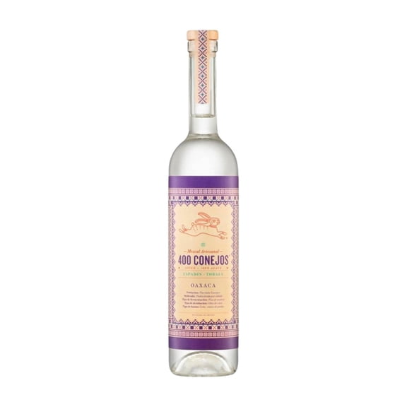 Mezcal artesanal 400 Conejos Oaxaca Espadín Tobalá 750 ml
