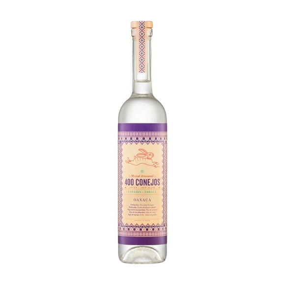 Mezcal artesanal 400 Conejos Oaxaca Espadín Tobalá 750 ml
