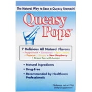 Three Lollies - Queasy Pops - Assorted - 7 Lollipops Pack, Drug Free