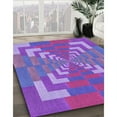 thumbnail image 3 of Ahgly Tapis Rectangulaire Lavable en Machine Intérieur Transitionnel Orchidée Foncée Violet, 5 Pieds x 8 Pieds, 3 of 7