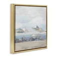 thumbnail image 2 of Stupell Industries Coastal Subtle Beach Breeze Scene Gold Floating Frame Canvas Art, 25 x 25, by Liz Jardine, 2 of 7