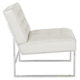 thumbnail image 2 of Anthony 26 en Chaise Large avec Base Chromée et Faux Cuir Crème, 2 of 4