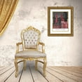 thumbnail image 3 of Fab Funky  15x18 Gold Ornate Wood Framed with Double Matting Museum Art Print Titled - New York Elevations by Night Red, 3 of 4