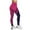 Hot Pink, variant on Rovga Womens Yoga Pants Color Block High Waist Pants Tights Compression Yoga Fitness Leggings Black Sweetpants L