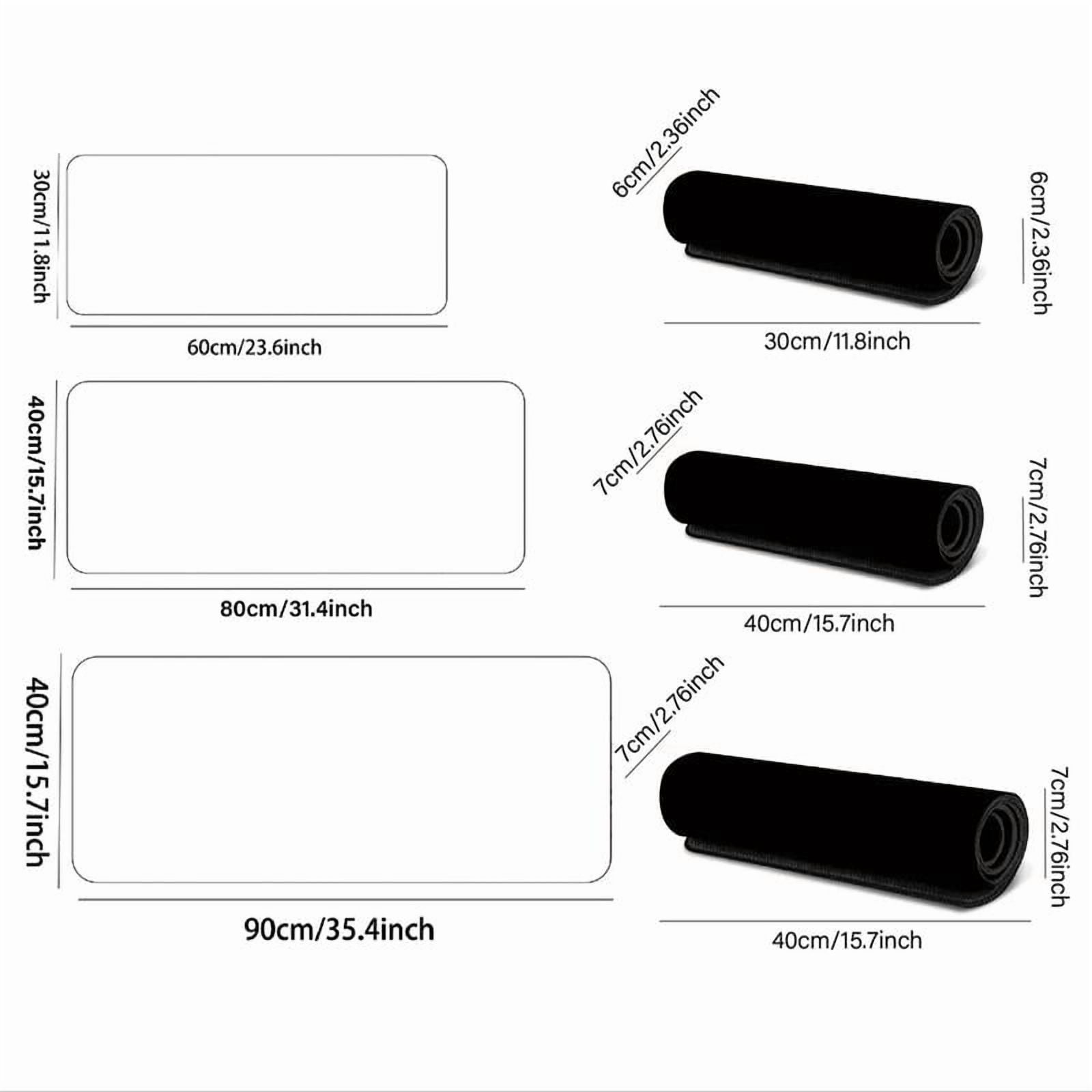 HELLOYOUNG Marble Gaming Mouse Pad, Waterproof Smooth Surface, Non-Slip Rubber Base with Anti-Fraying Stitched Edge, Large Desk Mat for Computer, Home Office PC Laptop Accessories