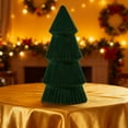 thumbnail image 4 of Christmas Decorations Indoor, Resin Christmas Tree Green Modern Cone Tabletop Trees for Xmas Winter Home Room Holiday Decoration (25.5Cm), 4 of 4