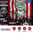 thumbnail image 3 of US Flag Nurse Throw Blanket Gifts for Women Girls Nurses, America Retro Decoration for Home Bedroom Living Room Office Dorm, Soft Comfort Lightweight Throw Blankets Black 50"x60", 3 of 5