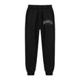 thumbnail image 2 of Akiihool Pant for Boys Boys Letter Graphic Print Kids Pants with Pockets Trendy Jogger Trousers (Black,6-7 Years), 2 of 7