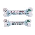 thumbnail image 1 of Christmas Bone Shape Holiday Paws Sign  - Set of 2, 1 of 4