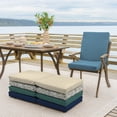 thumbnail image 6 of ARDEN 2-Pack Outdoor Patio Dining Chair Cushion, 20x44, Rain-Proof Seat Pad, Fade-Resistant Outdoor Cushion French Blue Texture, 6 of 12