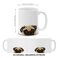thumbnail image 4 of WIRESTER 11oz 325ml Ceramic Tea Cup Coffee Mug With Handgrip For Gift, Birthday, Anniversary, Christmas - Animal Pug Puppy Dog, 4 of 7