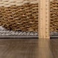 thumbnail image 3 of Hauteloom Truls Machine Washable Contemporary Area Rug - Modern Geometric Checkered Carpet for Living Room, Bedroom - Gray - 6'7" x 9', 3 of 12