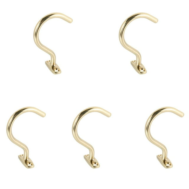 5pcs de tón de de Bilr con 2 Tornillos de Montaje Accesorio de Snooker para Amante de Juego Soledad Gancho de latón