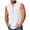 White, variant on SROBPTY Mens Tank Tops Solid Crew Neck Sleeveless Button Front Curved Hem with Pockets Casual Shirts for Daily Wear