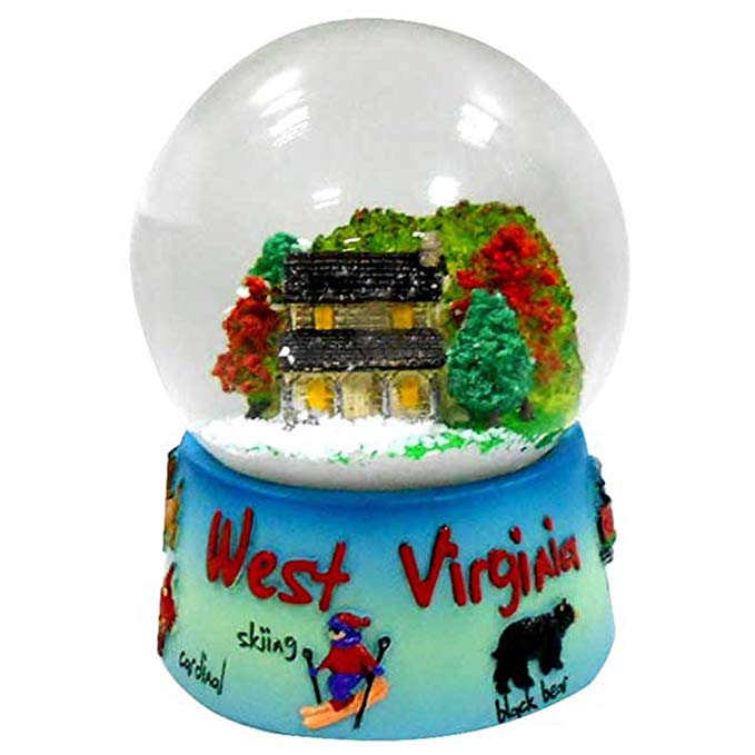 West Virginia Snow Globe