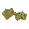 thumbnail image 5 of Unique Bargains 1 Pc Grace Bow Ribbon French Barrette Hair Clips for Home Green, 5 of 5