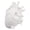 White, variant on Rupoun Heart Shaped Vase Decorative Modern Resin Exquisite Planter Pot for Home Office Bedroom Wedding, White (8.27 inches / 21 cm)