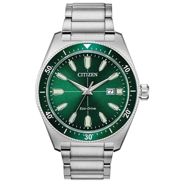 Citizen Men's Vintage Brycen Sport Eco-Drive Green Dial Watch - AW1598-70X
