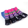 thumbnail image 5 of 2 pares de botas para perros, zapatos protectores para las patas, zapatos impermeables antideslizantes para perros, calcetines deportivos para exteriores, agarre fuerte, adecuados para cachorros, colo, 5 of 5