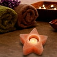 thumbnail image 1 of Natural Star shaped Himalayan Rock Salt Candle Holder, Unique Gift Idea by Apex Global, 1 of 3
