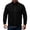 Black, variant on Men Fleece Sweatshirts Full Zip Stand Neck Sweatshirt with Zipper Pockets Casual Long Sleeve Jackets for Men
