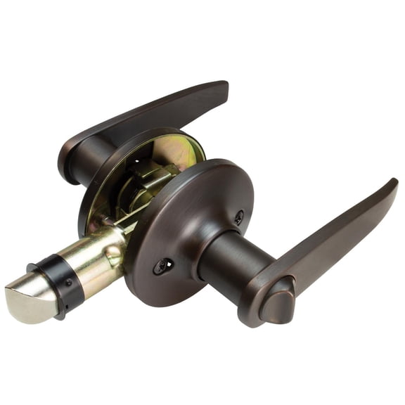 RV Privacy Lever Lockset, Old World Bronze Finish