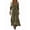 A-Dark Green58, variant on Ethnic Patterned Maxi Dress for Women Long Sleeve V Neck Bohemian Everyday Sundress