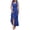Blue, variant on Ayolanni Sleeveless Dresses for Women V Neck Wedding Guest Green A-Line Maxi Dress Chiffon Flowy Party Solid Sundress L