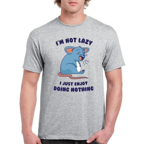 I Just Enjoy Doing Nothing T-Shirt Men -Smartprints Designs, Male 4X-Large