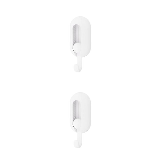 yingyy 1/2/3/5 Rotatable Wall Multifunction Shelf Home Door Bathroom Towel Mounted Universal Hooks Racks Storage Punch-free Organizer 2PCS